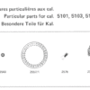 AS 5101 Watch Parts – Part 445, 2543, 2576, 2742