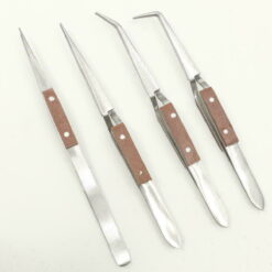 Kreuzpinzette, Lötpinzetten Set 4 teilig Pinzettensatz Edelstahl Soldiers Tweezers – Bild 2