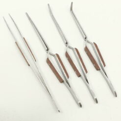 Kreuzpinzette, Lötpinzetten Set 4 teilig Pinzettensatz Edelstahl Soldiers Tweezers – Bild 4