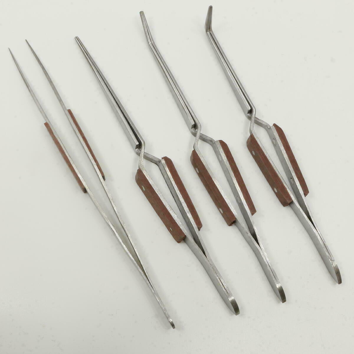 Kreuzpinzette, Lötpinzetten Set 4 teilig Pinzettensatz Edelstahl Soldiers Tweezers – Bild 3