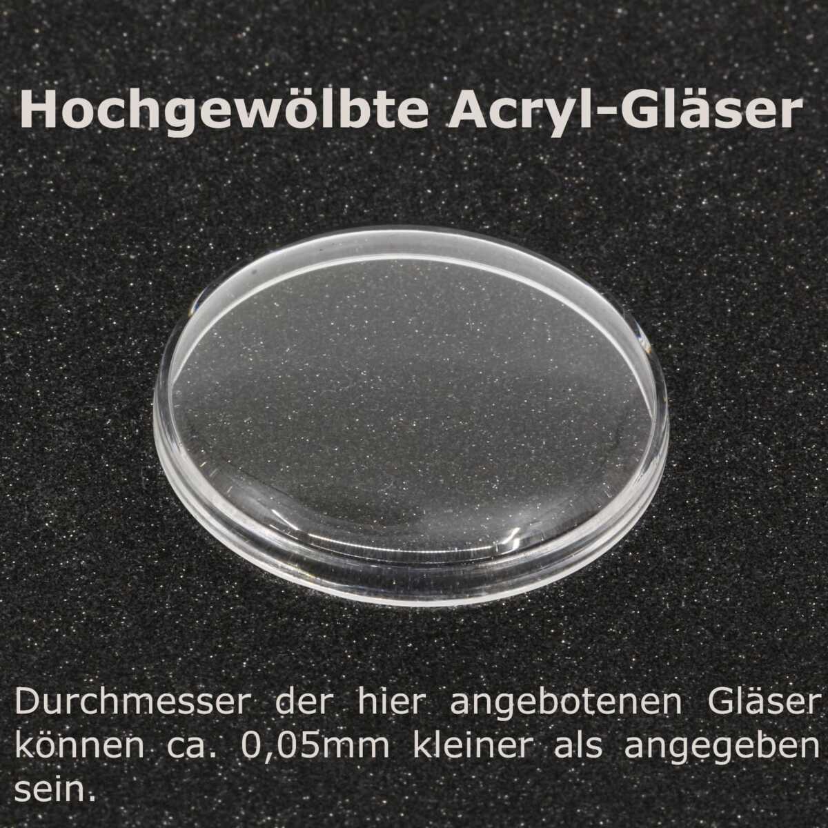 Verre acrylique très bombé pour montres de poche et montres-bracelets – H : 5,25 mm – image 3