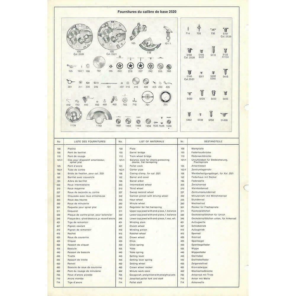 ETA SPARE PARTS / ETA ERSATZTEILE PART 203 PART 210 PART 220 – Bild 9