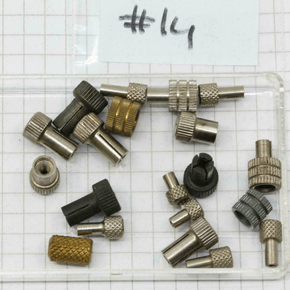 20 Richtknöpfe- Stellschrauben -Stellknöpfe für Wecker / Reisewecker Lagerware