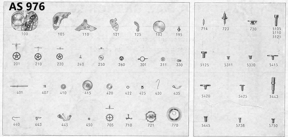 Watch Spare Parts for AS 969, AS 970, AS 976, AS 984, AS 1012, AS 1023, AS 1130 – image 9