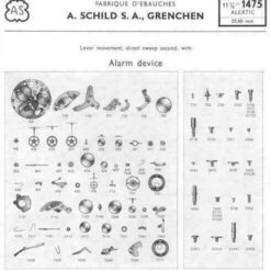 Watch Parts AS 1361, AS 1475, AS 1525, AS 1560, AS 1676, AS 1710, AS 1681 – Adolph Schild – image 16