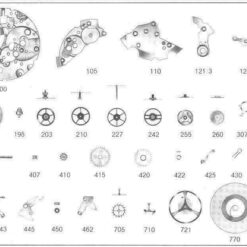 Pièce détachée ETA 2750 – PART 443, PART 710, PART 227, PART 705, PART 415 avec vis #BL2750