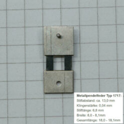 Pendelfeder #1717 für Standuhr, Großuhr, Wanduhr, Regulator Ersatzpendelfeder – Bild 2