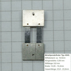 Pendelfeder #4949 für Standuhr, Großuhr, Wanduhr, Regulator Ersatzpendelfeder – Bild 2