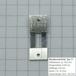 Pendelfeder #77 für Standuhr, Großuhr, Wanduhr, Regulator Ersatzpendelfeder