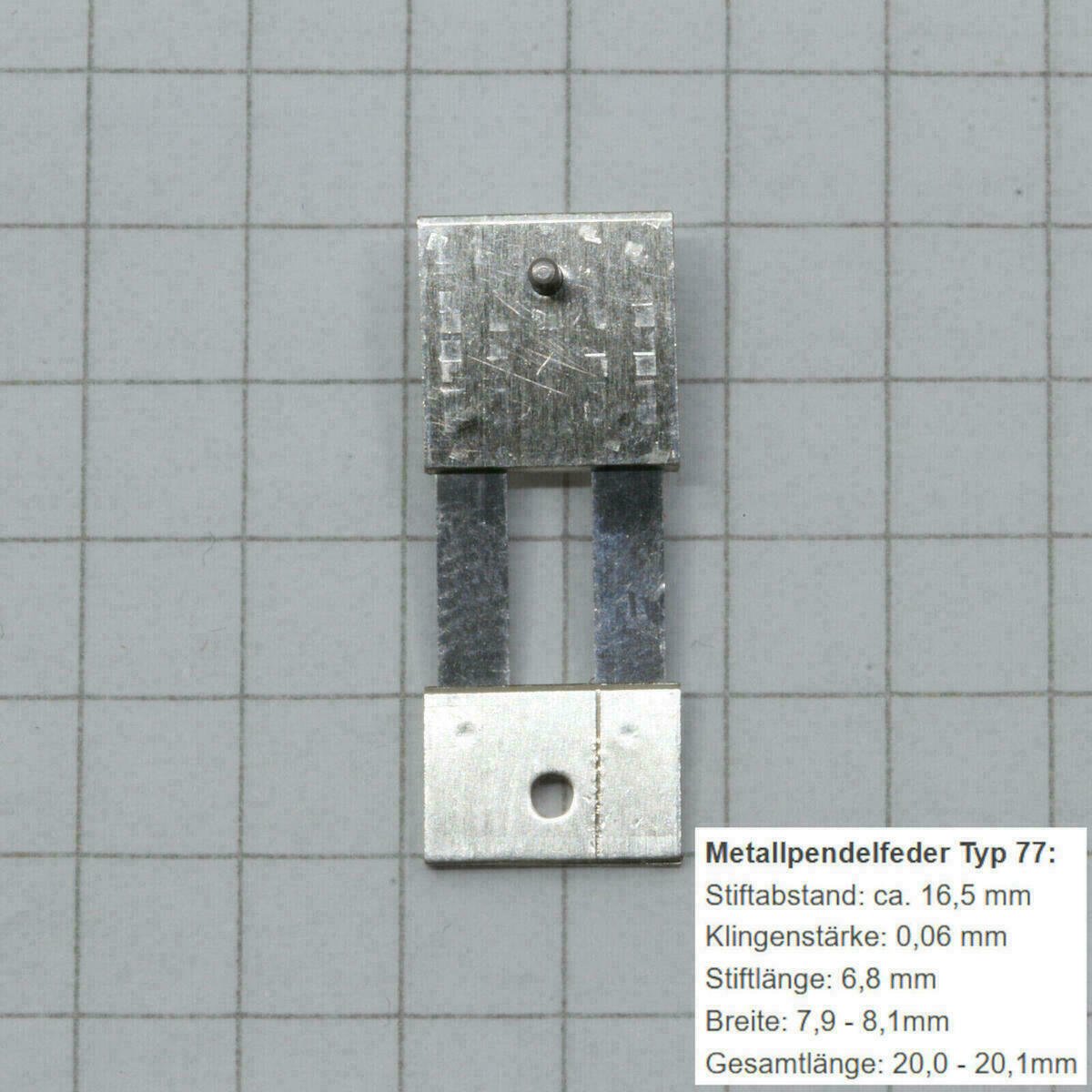 Pendulum Suspension Spring for Floor Clocks, Wall Clocks and Regulators #77