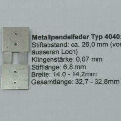 Pendelfeder #4040 für Standuhr, Großuhr, Wanduhr, Regulator Ersatzpendelfeder – Bild 2