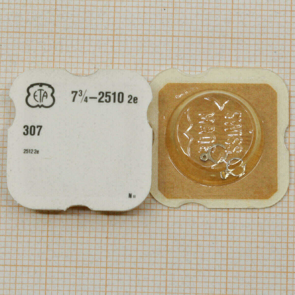 ETA Part 307, racchetta, ricambi per orologi ETA NOS