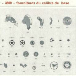 Ricambi per orologi France Ebauches, FE 8221, FE 8020, FE 7120, FE 7020, FE 6820, FE 6320 – immagine 9