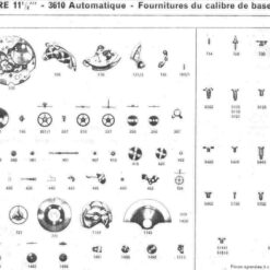 Ricambi per orologi France Ebauches, FE 8221, FE 8020, FE 7120, FE 7020, FE 6820, FE 6320 – immagine 11