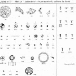 Ricambi per orologi France Ebauches, FE 8221, FE 8020, FE 7120, FE 7020, FE 6820, FE 6320 – immagine 12