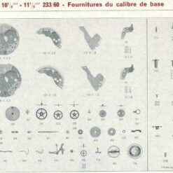 Piezas de repuesto France Ebauches, FE 45, FE 55, FE 68, FE 140, FE 140C, FE 163, FE 233-60, FE 233-68, FE 520 – imagen 15