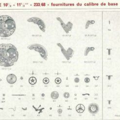 Piezas de repuesto France Ebauches, FE 45, FE 55, FE 68, FE 140, FE 140C, FE 163, FE 233-60, FE 233-68, FE 520 – imagen 16
