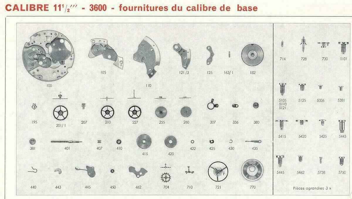 Piezas de repuesto France Ebauches, FE 45, FE 55, FE 68, FE 140, FE 140C, FE 163, FE 233-60, FE 233-68, FE 520 – imagen 9
