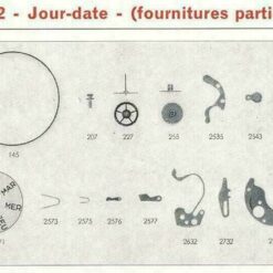 Piezas de repuesto France Ebauches, FE 45, FE 55, FE 68, FE 140, FE 140C, FE 163, FE 233-60, FE 233-68, FE 520 – imagen 10