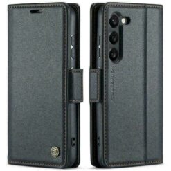 Étui RFID en cuir pour téléphone – coque portefeuille pour iPhone et Samsung – image 2