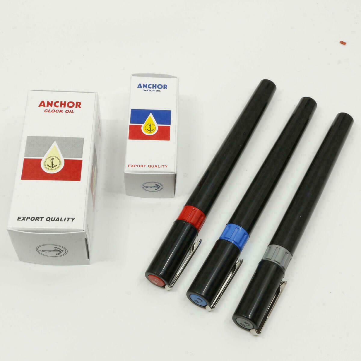Huile pour pendules 20 ml + huile pour montres-bracelets + huileurs stylos â image 2