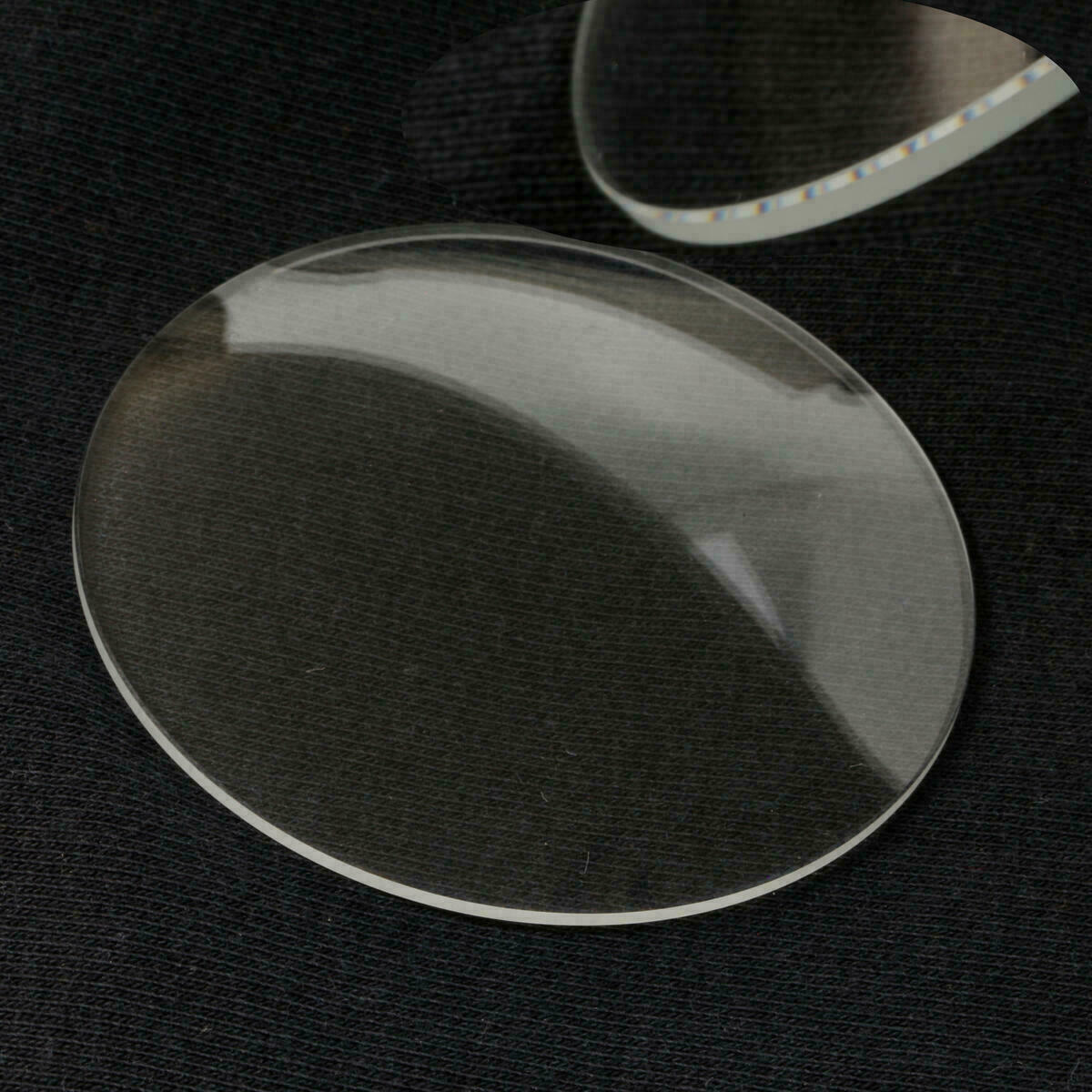 Uhrenglas Ersatzglas Gewölbtes Mineralglas 1,5mm Ø45-60 double domed Watch Glass – Bild 2