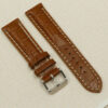 Uhrenarmband 22mm Echtleder in Kroko Hellbraun
