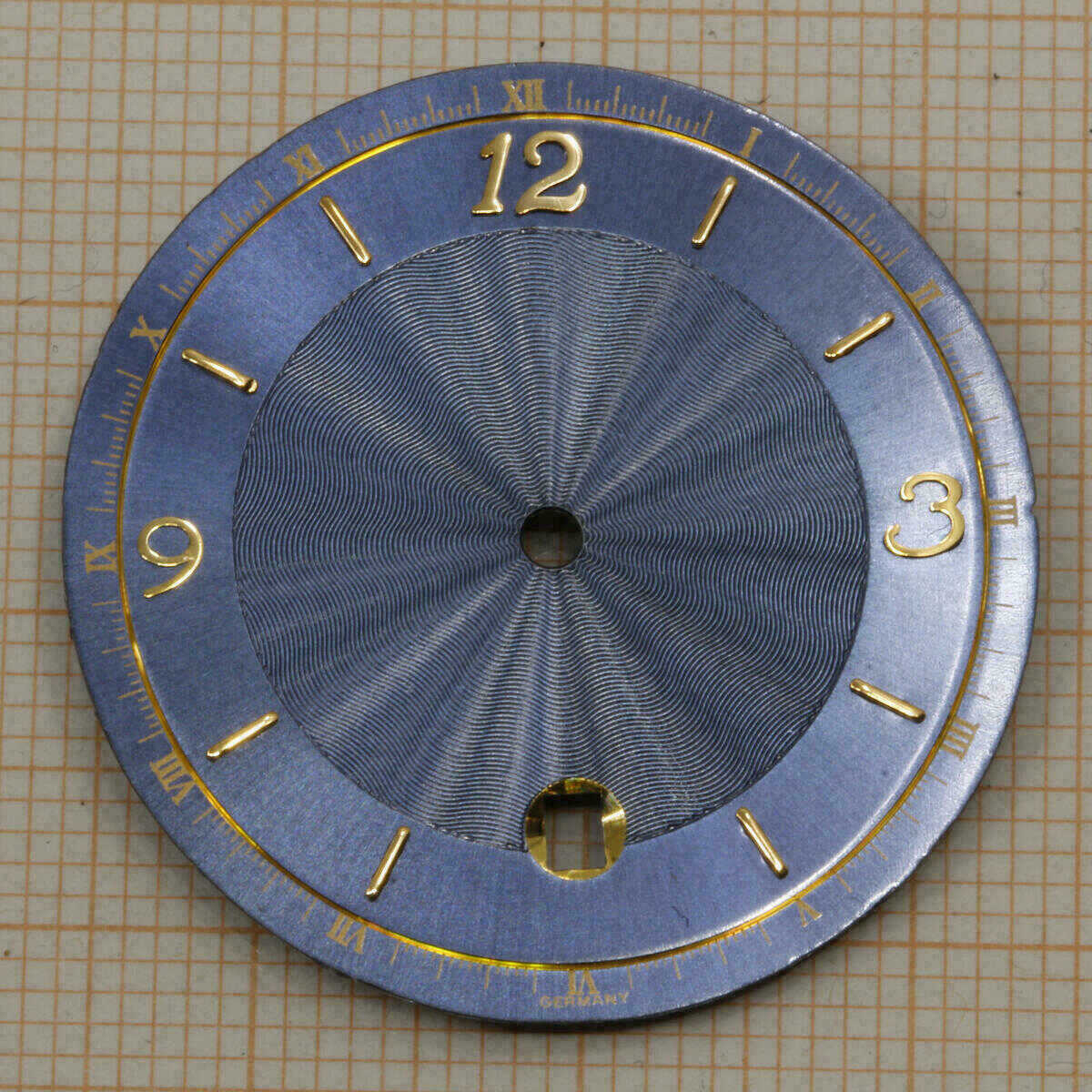 Dial for ETA 955.414, Ø 30.0 mm, Blue, Glossy #42 – image 2