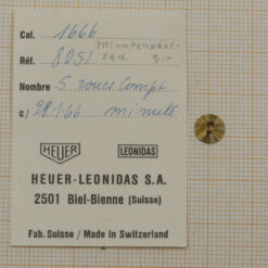 HEUER CAL. 1666 PART No 8051 Minutenzählrad ~ NOS ~ HEUER Monte Carlo