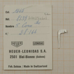 HEUER CAL. 1666 PART No 8139 Schalthebel, operating lever NOS HEUER Monte Carlo