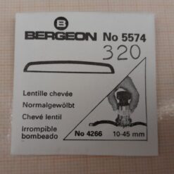 Uhrenglas Ersatzglas gewölbt Armbanduhr DOMED ACRYLIC WATCH GLASS BERGEON NOS