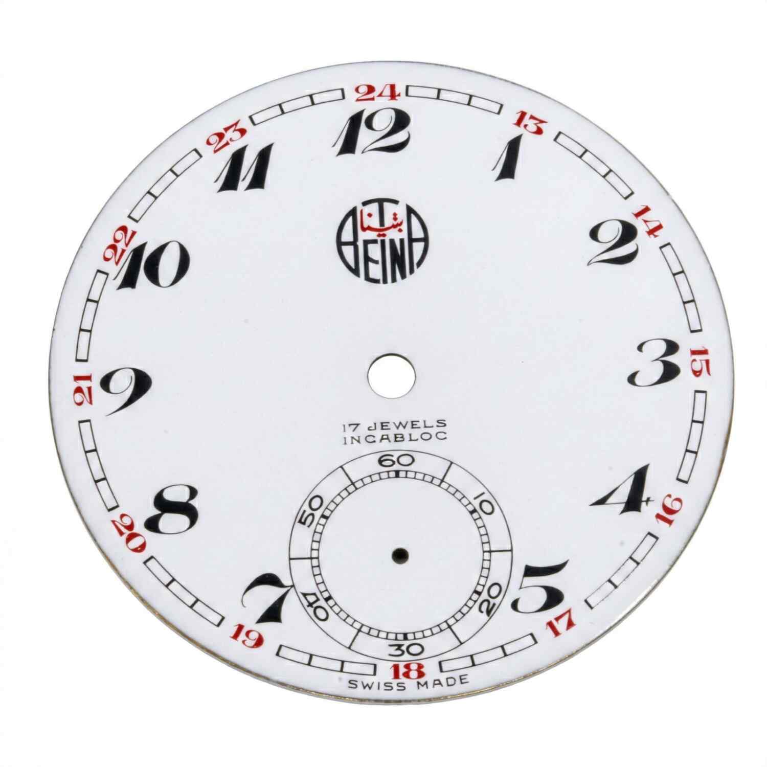 Quadrante per orologio da tasca per UNITAS 498 Ø37mm SWISS