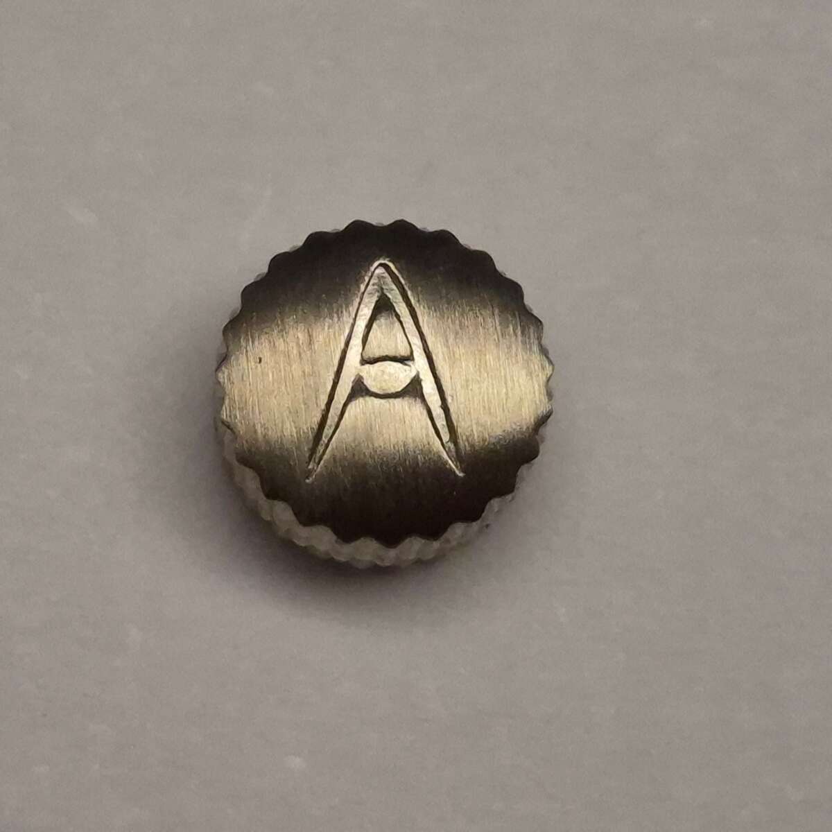 Corona de reloj resistente al agua, acero inoxidable, 6.0mm, nueva – imagen 2