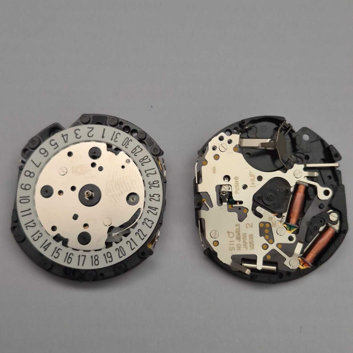 Seiko Quarz Uhrwerk VD57C, VD53C, VD53B Seiko Quartz Watch Movement NOS