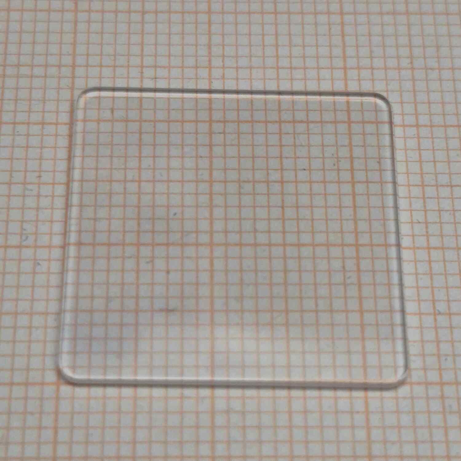 Saphirglas Uhrenglas Quadrat Carré Flach Square Sapphire Watch Crystal Facette
