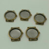 35mm stainless steel watch case set of 5 NOS parts