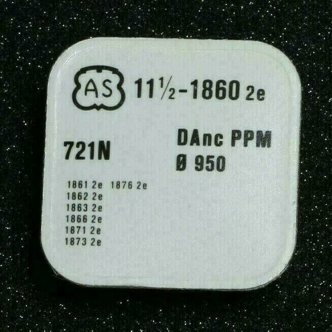 AS 1860 PART 721 UNRUH, Complete Balance Wheel AS 1861 1862 1866 1871 1873 1876 – Bild 2
