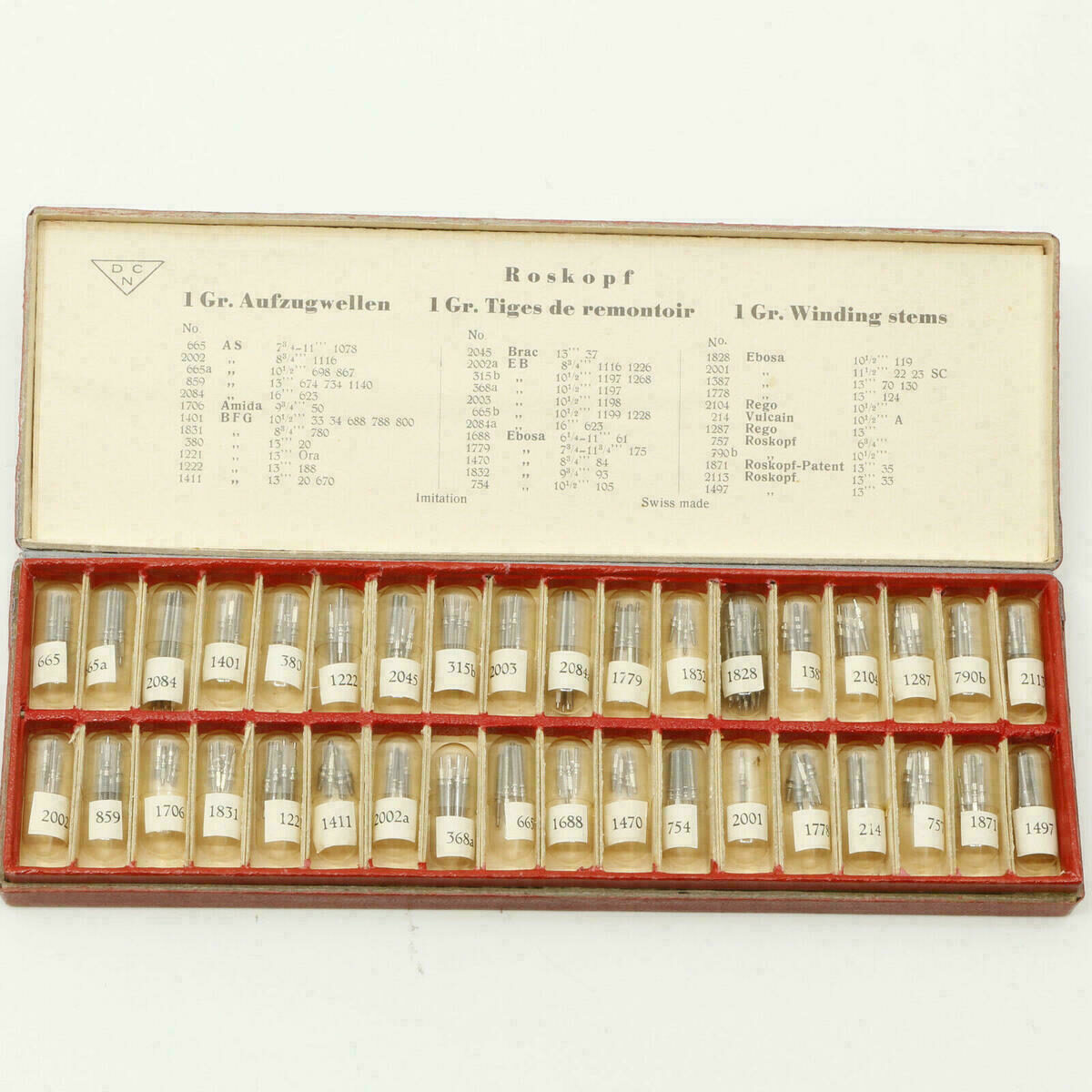 Aufzugwelle ROSKOPF Patent, AS Amida BFG Brac EB, Ebosa, Rego, Vulcain SWISS #25 – Bild 2