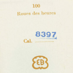 Roue des heures EB 8397 à double denture – Part 2558 – Ebauches Bettlach, pour EB 8387, 8398 – image 3