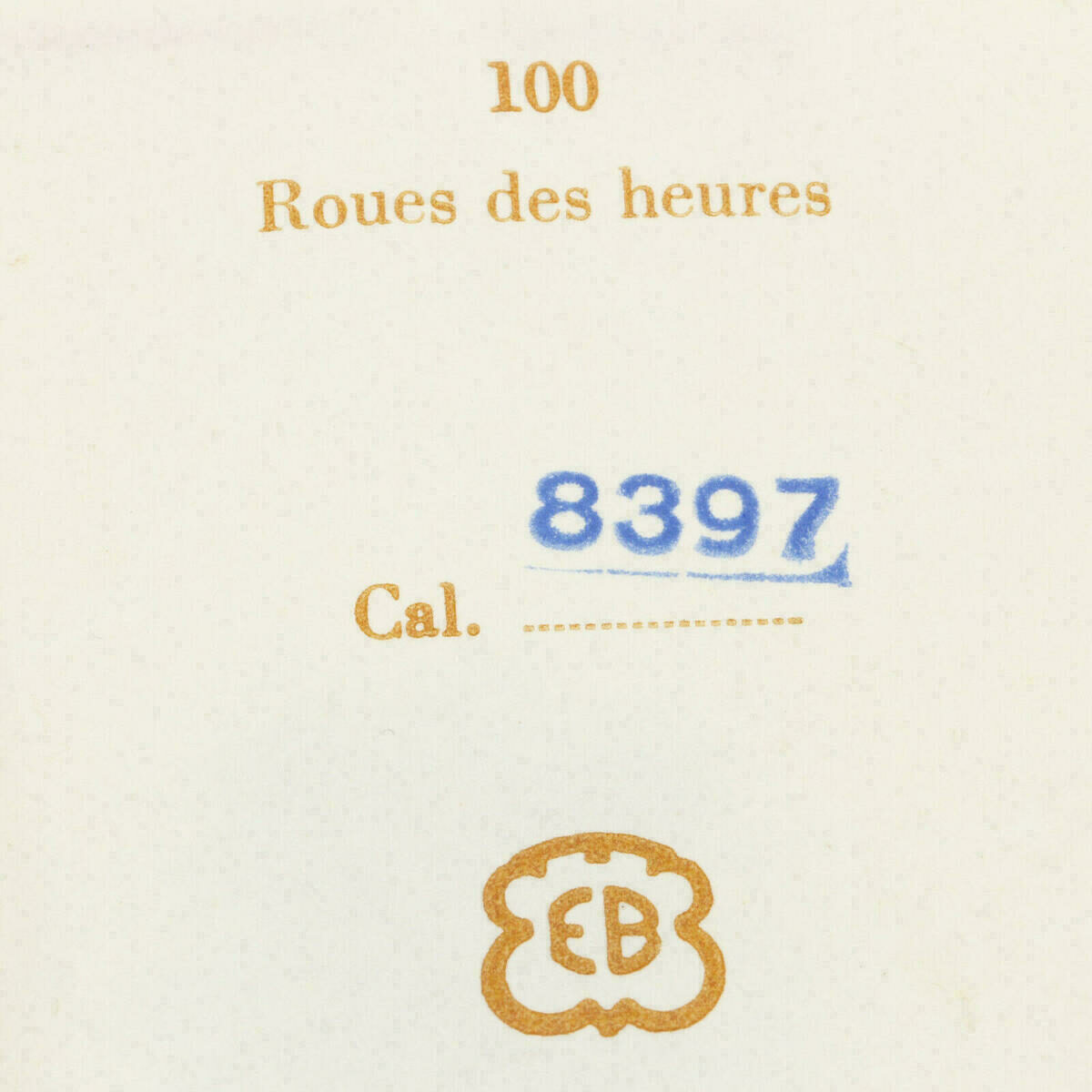 Roue des heures EB 8397 à double denture – Part 2558 – Ebauches Bettlach, pour EB 8387, 8398 – image 3