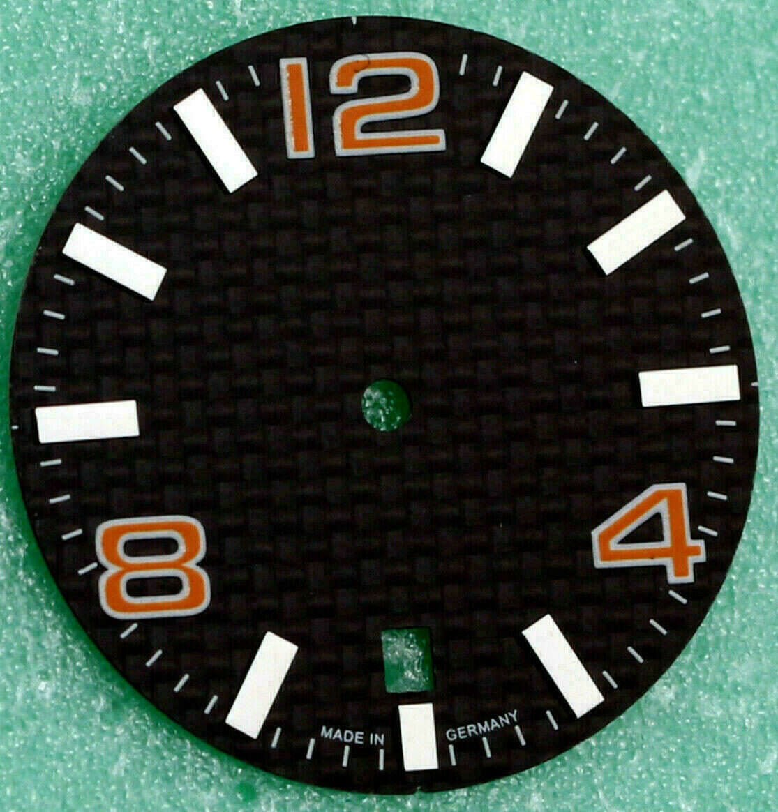 Quadrante in carbonio per movimento automatico ETA 2824-2 30.8 mm arancione – immagine 2
