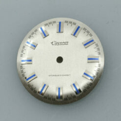 Quadrante per movimento DUROWE 7410 Ø 27,75mm NOS anni ’70 argento – immagine 2