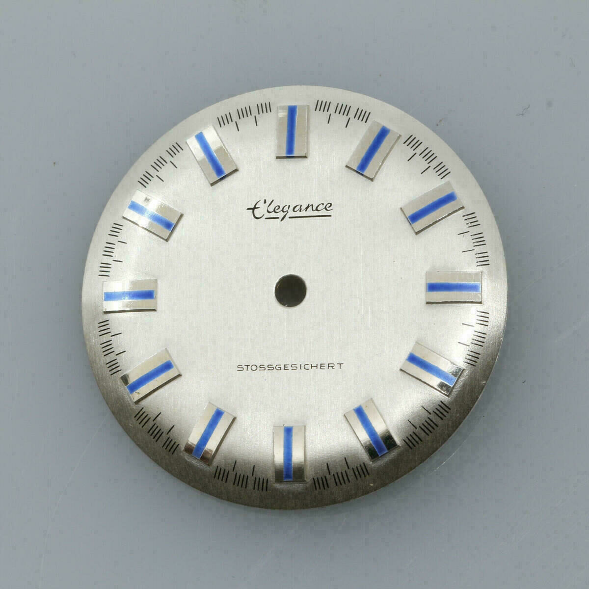 Quadrante per movimento DUROWE 7410 Ø 27,75mm NOS anni ’70 argento – immagine 2