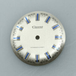 Quadrante per movimento DUROWE 7410 Ø 27,75mm NOS anni ’70 argento – immagine 3