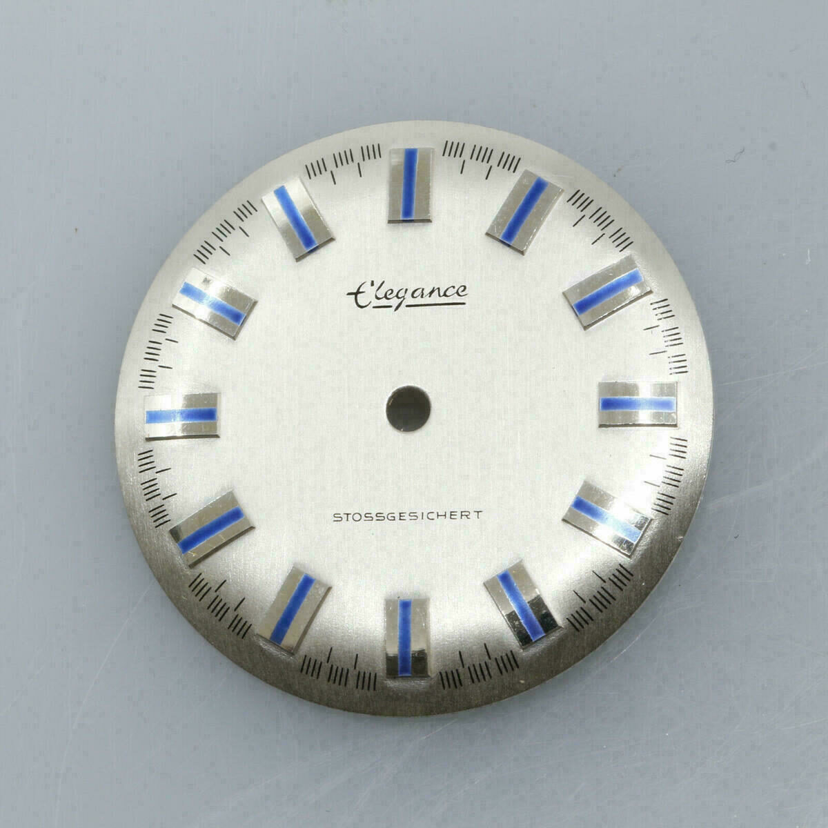 Quadrante per movimento DUROWE 7410 Ø 27,75mm NOS anni ’70 argento – immagine 3