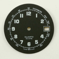 Dial for Eta 2824-2 2804-2 2801-2 Movement Ø28.8 Cadran Esfera Quartz Black NOS – image 2