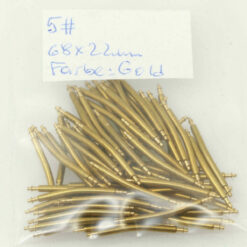 Federstege Uhrenstifte Bandsteg Federsteg spring bars 22mm gebogen Farbe:Gold #5 – Bild 2