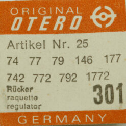 OTERO 25 PART 301 Rücker, Raquette Regulator OTERO 156 37 39 40 44 46 70 792 441 – Bild 10