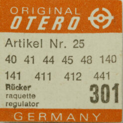 OTERO 25 PART 301 Rücker, Raquette Regulator OTERO 156 37 39 40 44 46 70 792 441 – Bild 6