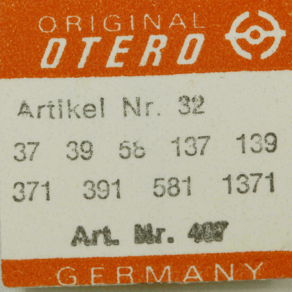 OTERO 37 PART 407 Kupplungstrieb, Pignon coulant OTERO 39 58 40 41 45 56 62 162 – Bild 2